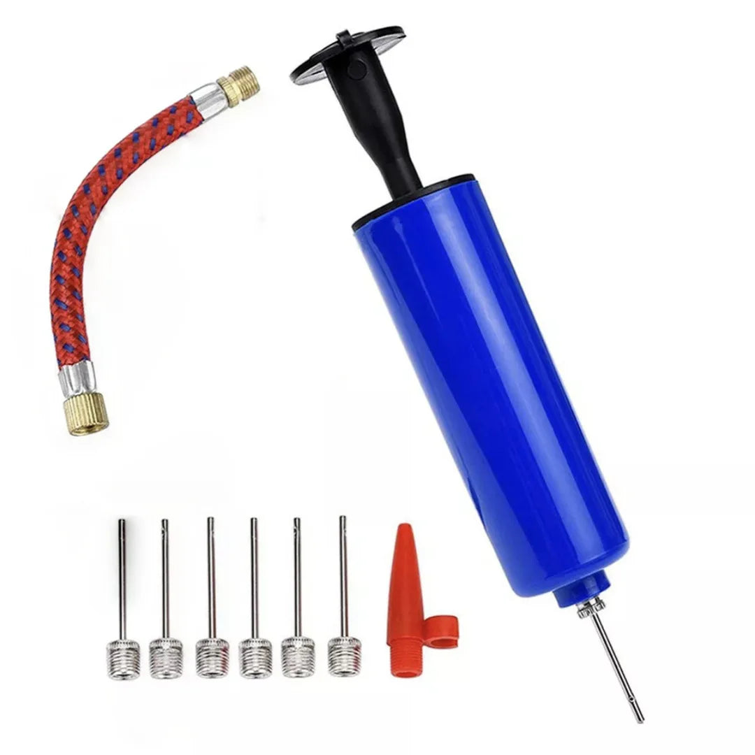 Flexible Hose Ball Pump Set Hand Pump Inflator Portable Ball Volleyball Football Basketball Inflating Pump Tools with Air Hose