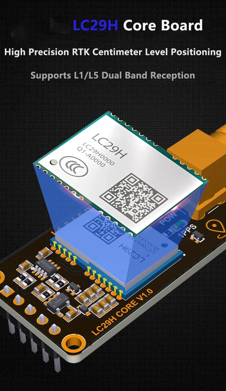 LC29H LC29HBS LC29HDA LC29HBA High Precision Centimeter Level GNSS L1+L5 RTK EVB Dual-frequency For Bbase Stations Rover