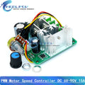 DC motor speed regulator 12V 24V 36V 48V 6-90V High power drive module PWM Motor speed controller 10A/15A/20A current regulator