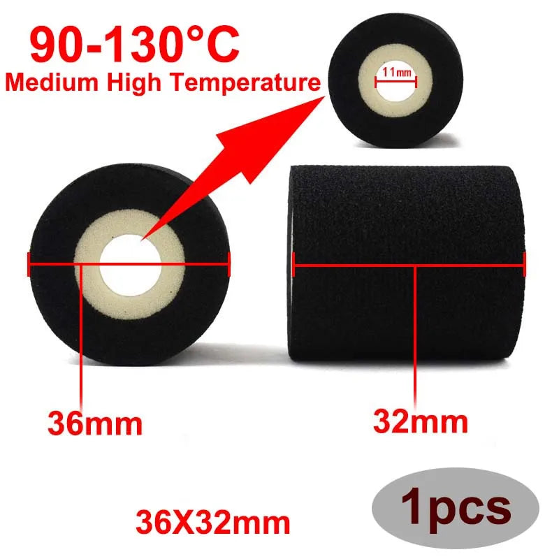 Hot Stamp Coder Ink Roll 36 32 16 35 40 Ink Wheel For MY380F DK1000 DK1100 Coding Sealing Machine Solid Ink Wheel