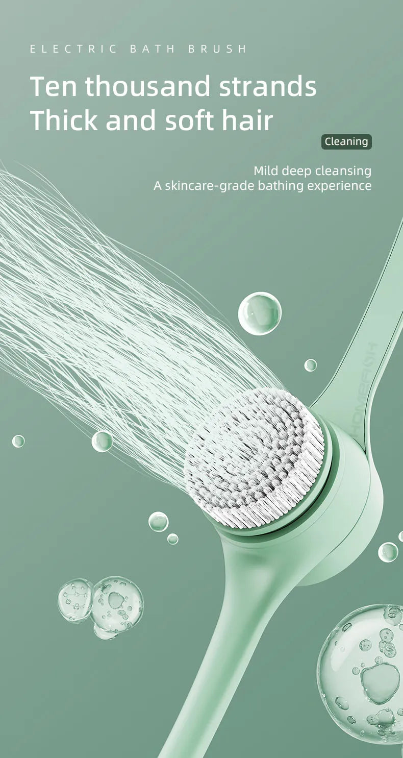 Electric Bath Brushes Body Scrubber  Scrubber Brushes Back Long Handle Back Brushes