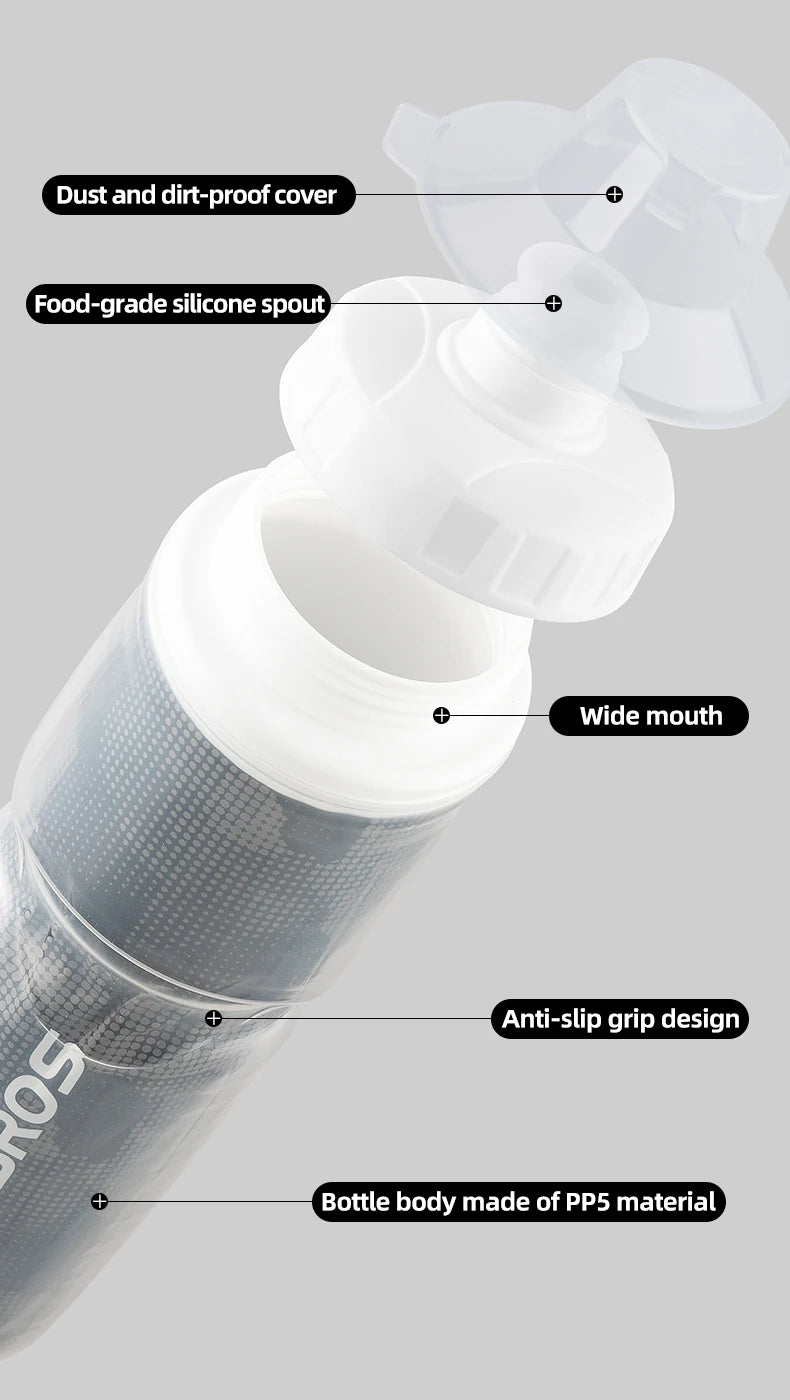ROCKBROS Thermo Bottle Summer Cold Water Bottle Large Capacity Cycling Thermal Bike Bottle Running Hiking Outdoor Kettle ﻿