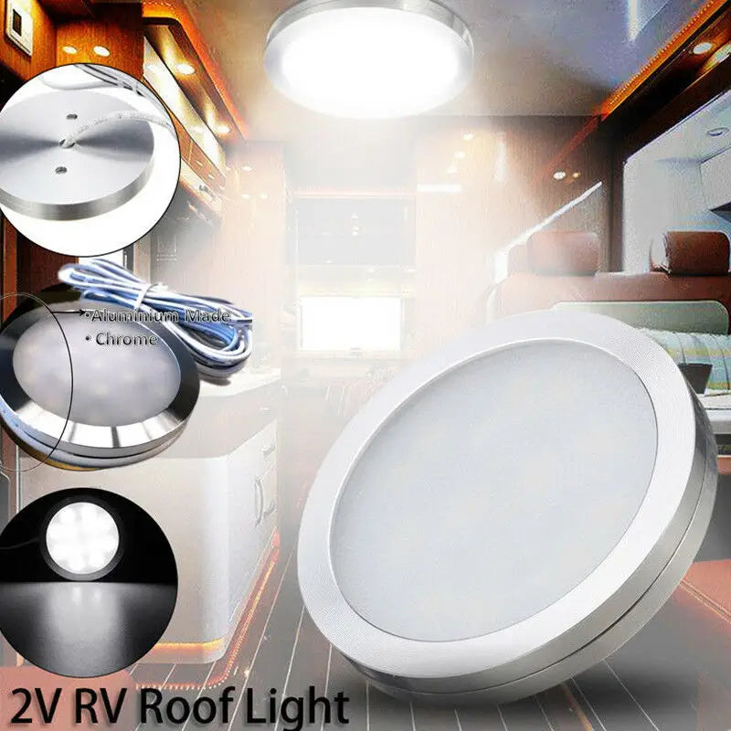 4PCS LED 12v Camping Car Ceiling Lamp RV Reading Lamp Boat Camper Trailer RV Interior  Lamp Car Interior Lights For Car Home