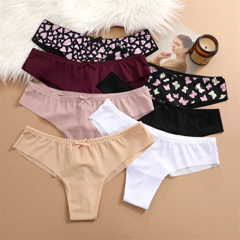 Soft Seamless Panties Women's Summer Comfortable Briefs Sexy Back Mesh Underwear Female XS-XL Underpants Stretchy Panties