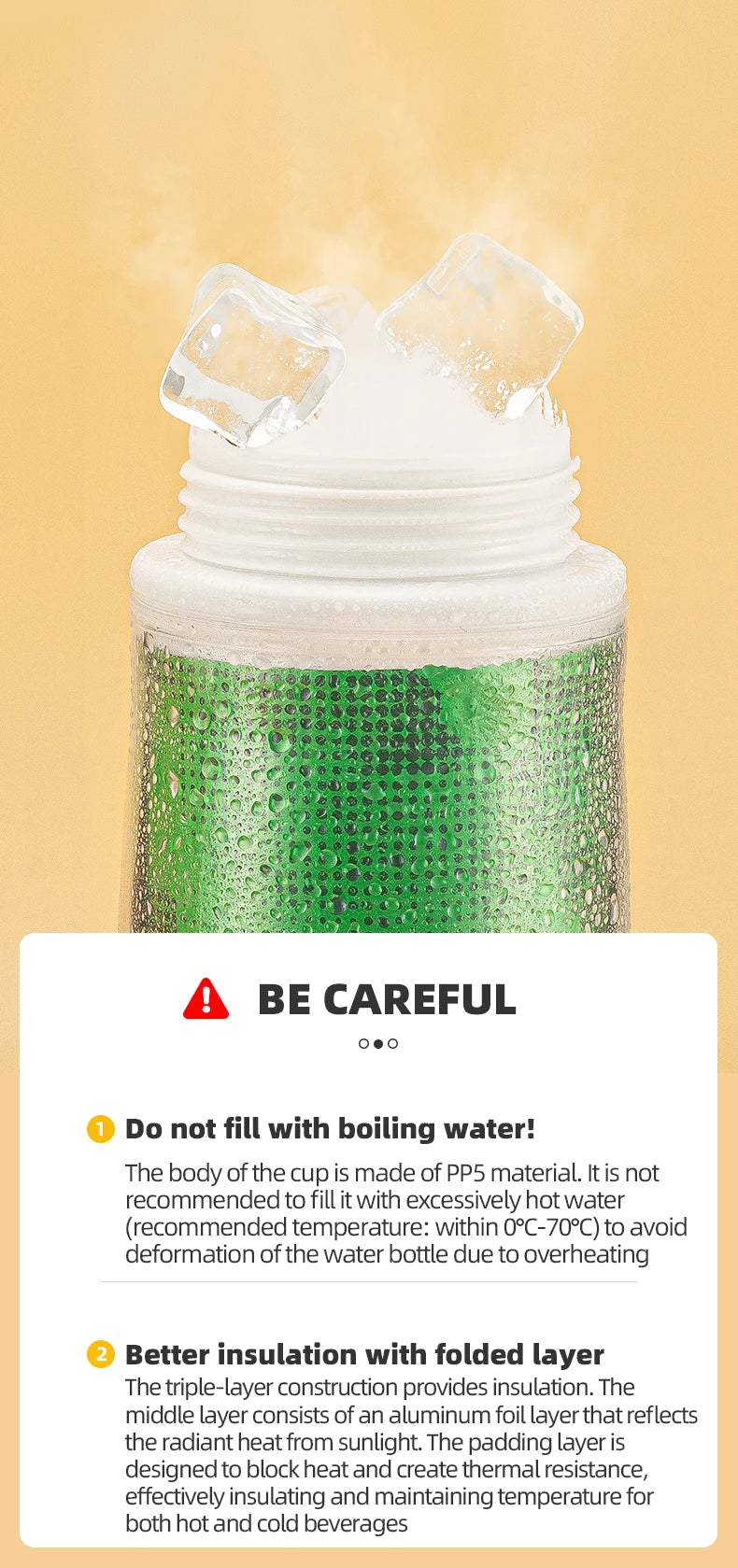 ROCKBROS Thermo Bottle Summer Cold Water Bottle Large Capacity Cycling Thermal Bike Bottle Running Hiking Outdoor Kettle ﻿
