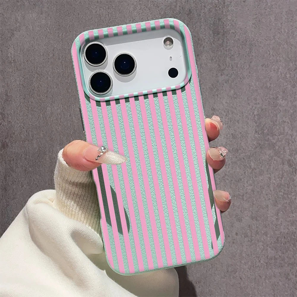 Vertical Stripe Pattern Phone Case For IPhone Air 11 12 13 Pro Case 14 15 Plus 16 17 Pro Max Soft Silicone Shockproof Cover