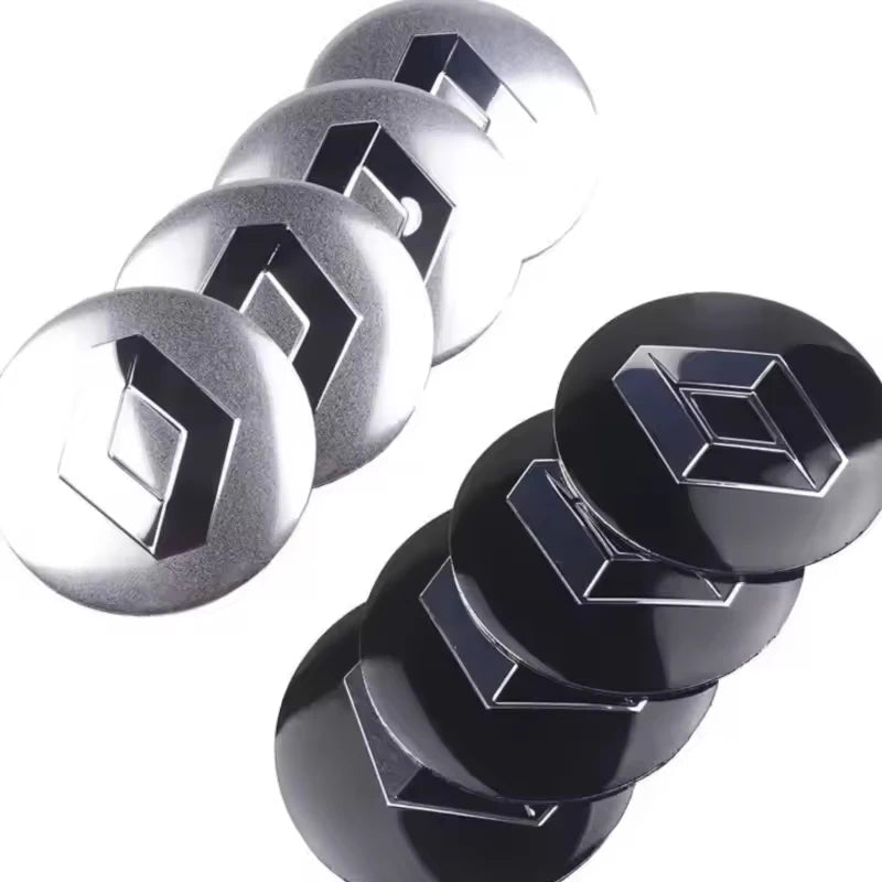 4Pcs 56mm Car Wheel Center Caps Hubcap Cover Stickers For Renault Megane 3 2 4 Clio4 5 Captur Trafic Scenic2 Austral Kangoo QM6