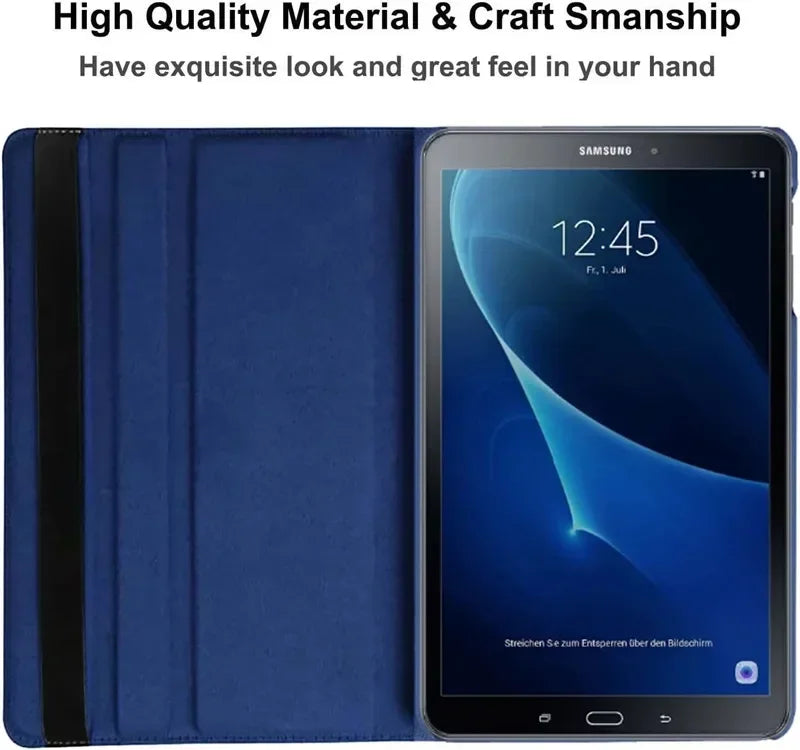 360 Rotating Stand Tablet Cover for Samsung Galaxy Tab A6 A 10.1 T580 T510 A8 10.5 X200 T590 E T560 S6 Lite P610 A7 T500 Case
