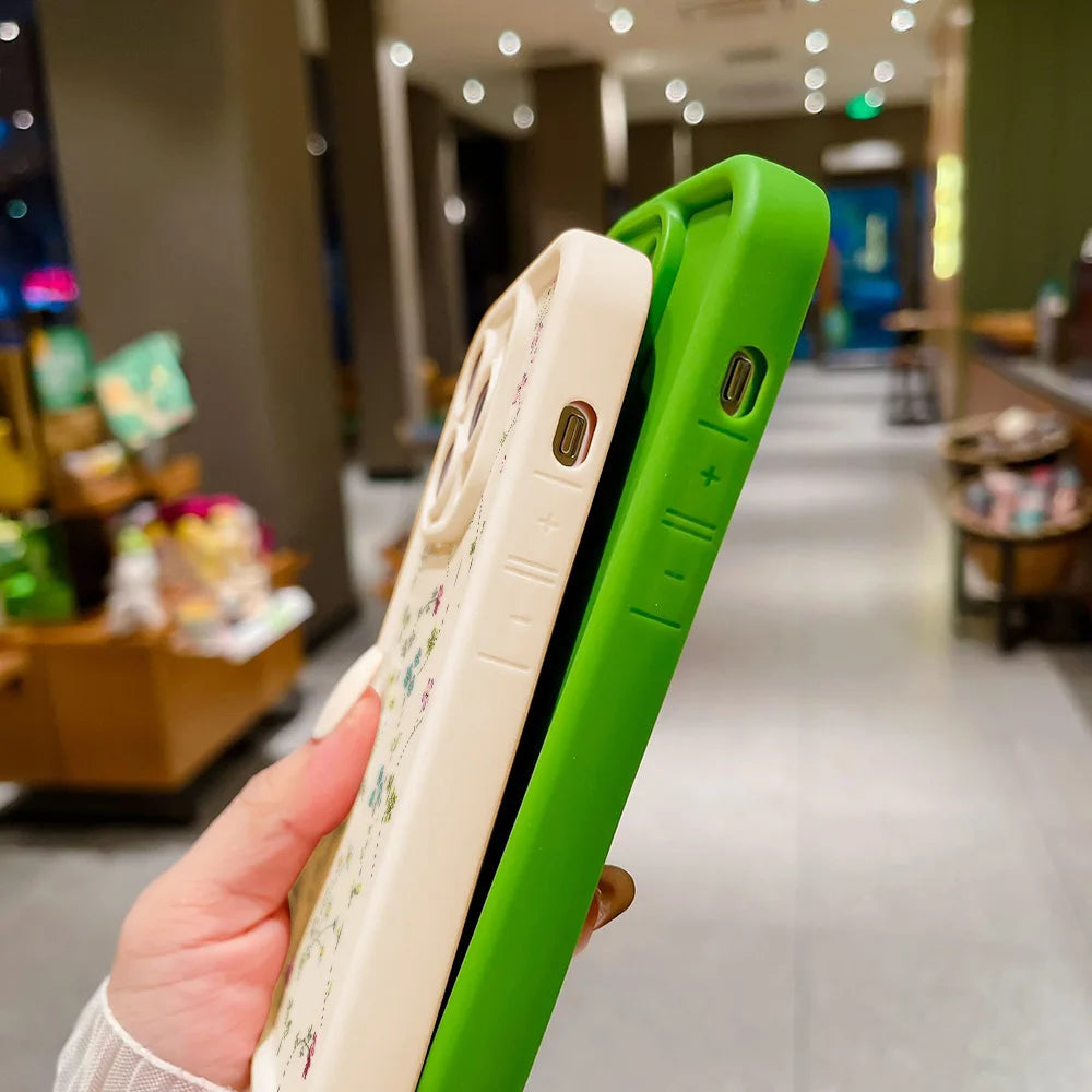 Flower Silicone Phone Case For iPhone 16 Case iPhone 15 Pro Max 14 12 11 13 XS XR X 7 8 Plus SE 2022 Shockproof Candy Soft Cover