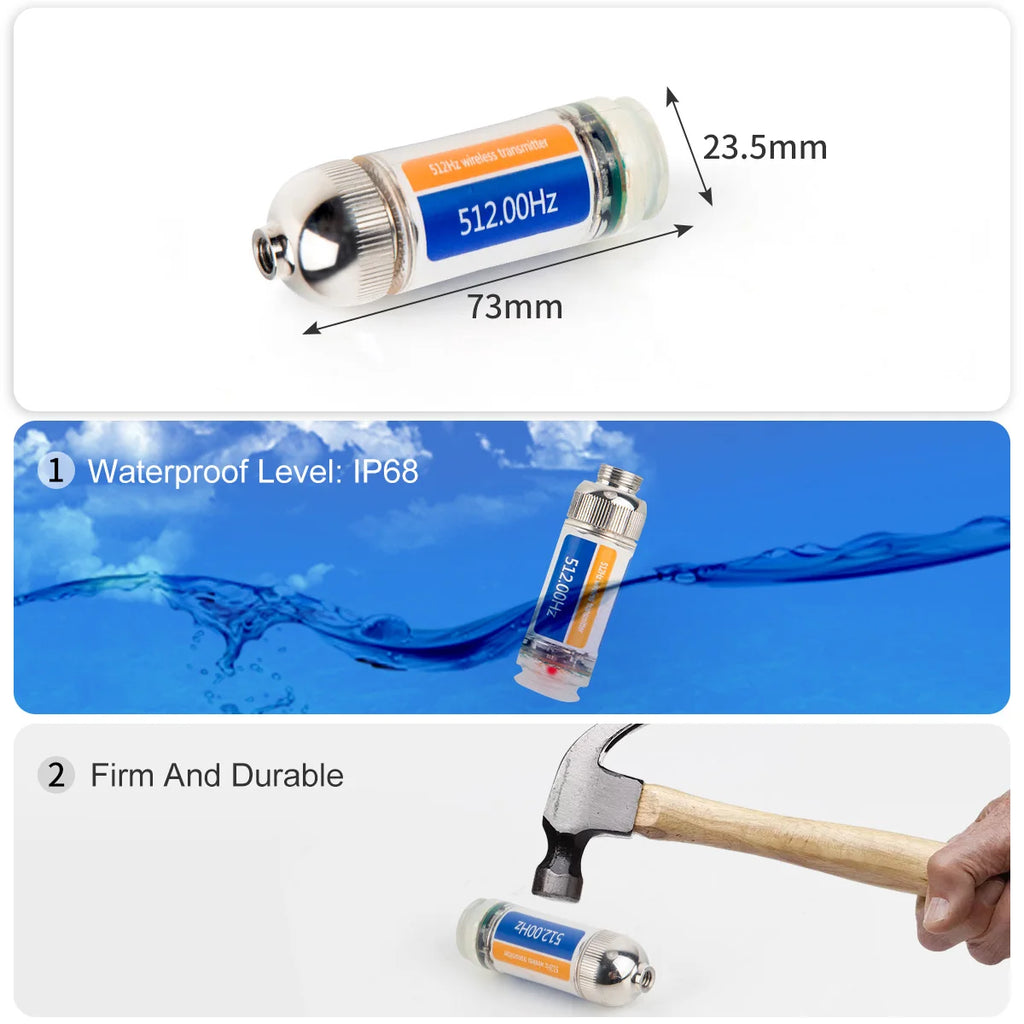 SYANSPAN Wireless 512hz Transmitter (512Hertz Sonde) for Drain Sewer Pipeline Pipe Inspection Camera Location