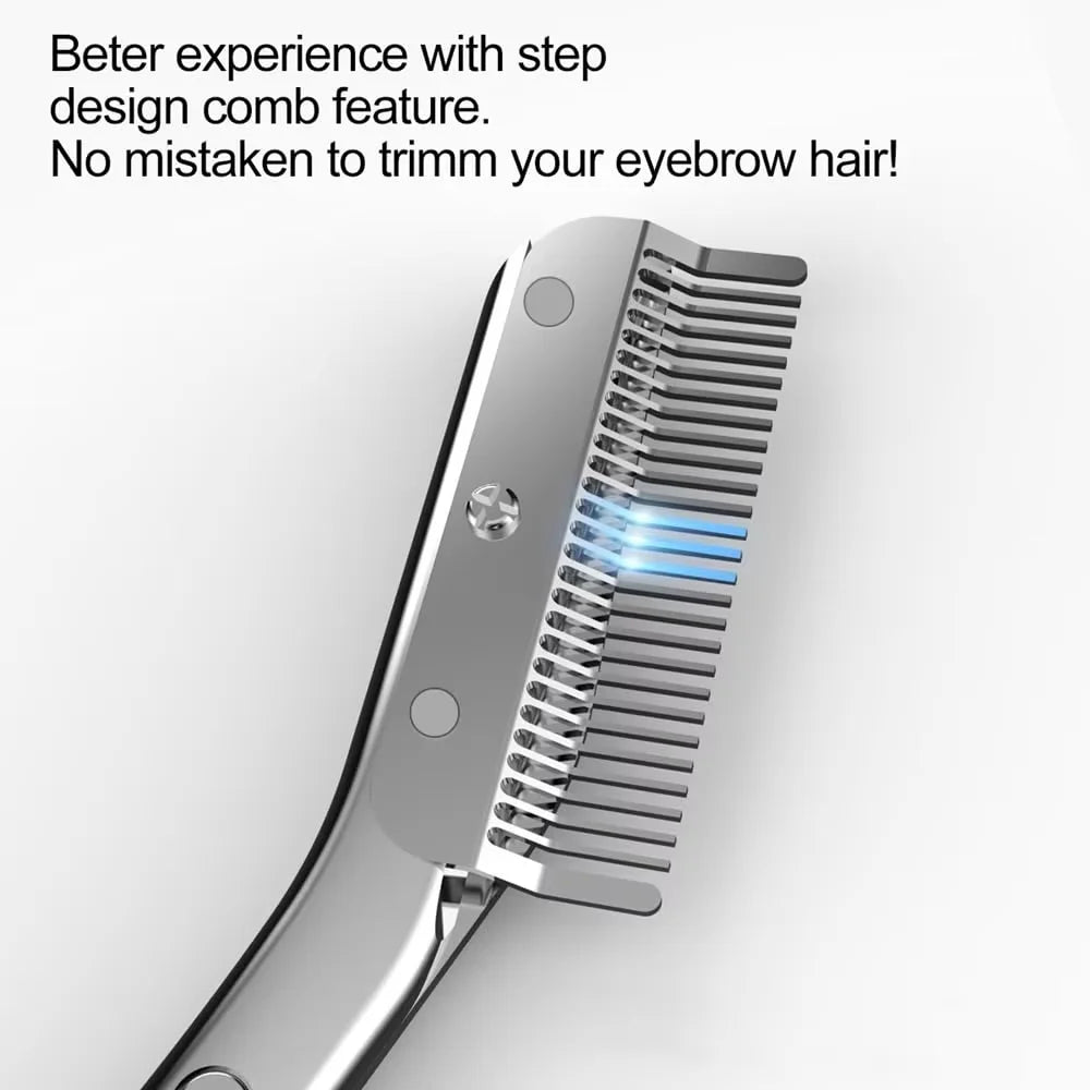 Stainless Steel Eyebrow Scissors With Eyebrow Comb High Quality Makeup Scissors Eyebrow Trimming Knife Hair Remover Shaver Tool