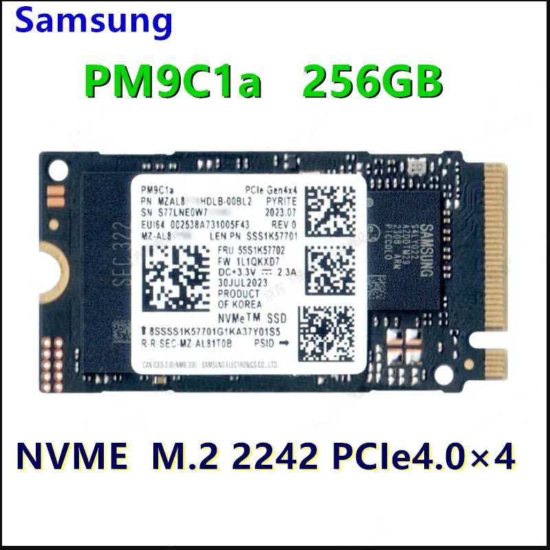 OEM Samsung M.2 2230 SSD PM991a 256GB PCIe 3.0 NVME&PM991 128GB &PM9B1 128GB 256G&BM9C1 512gb PCIe4.0/WD SN740 1TB&M.2 2242 SSD