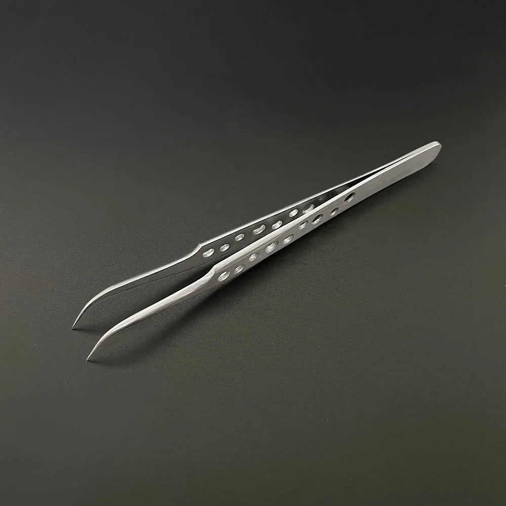 Industrial Tweezers Electronics Anti-static Curved Straight Tip Precision Stainless DIY Hand Tools Sets Forceps Phone Repair