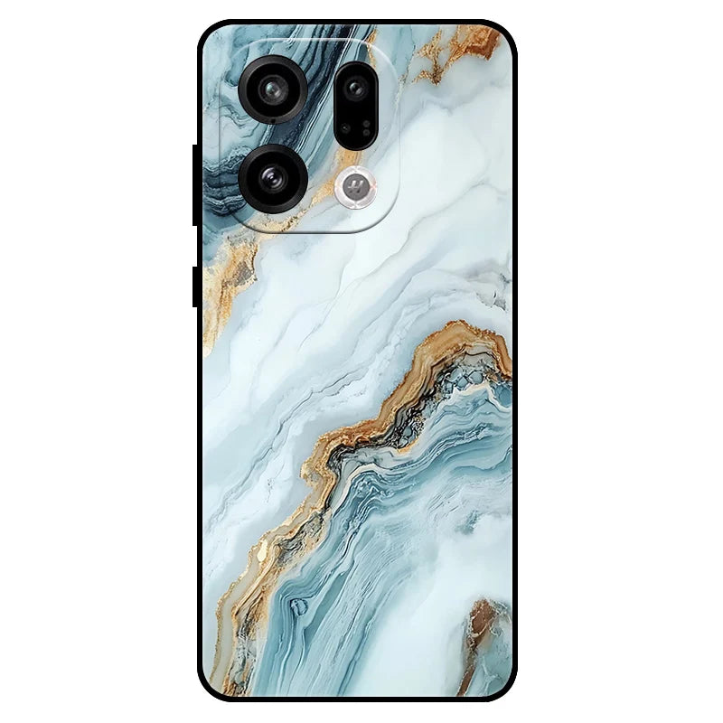 For Oppo Find X9 Find X9 Pro Case Marble Soft Matte Silicone Back Cover For Oppo Find X9 Pro Full Phone Shell FindX9 X9PRO
