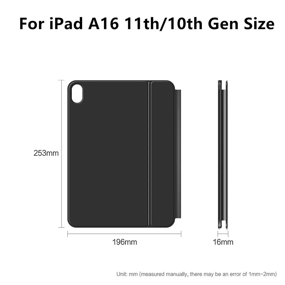 Magic Keyboard for iPad Air 6 7 8 11 13 Inch Case 2026 2025 iPad Pro 11" 13" Funda iPad A16 11th 10th Generation Pro 12.9 Cover