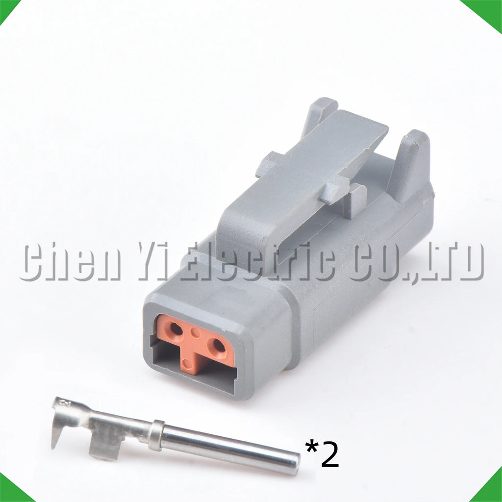 2 Pin male female Automotive waterproof connector Sealed Wire Harness Plug For Deutsch DTM DTM06-2S DTM04-2P with 15cm wires