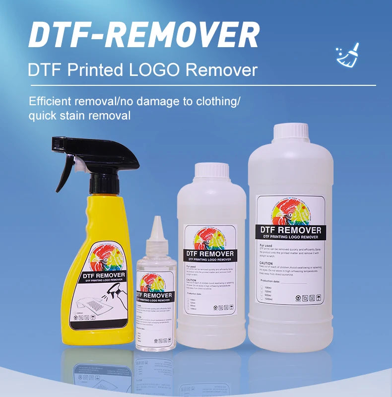 Fcolor 100ml DTF Remover Direct to DTF Transfer Film Printing Pattern Rapid Remover Adhesive Remover